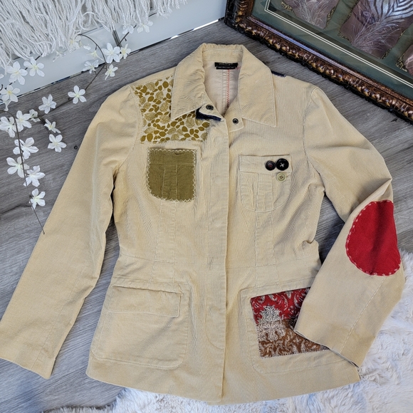 Womyn Jackets & Blazers - Womyn Corduroy Patch Jacket